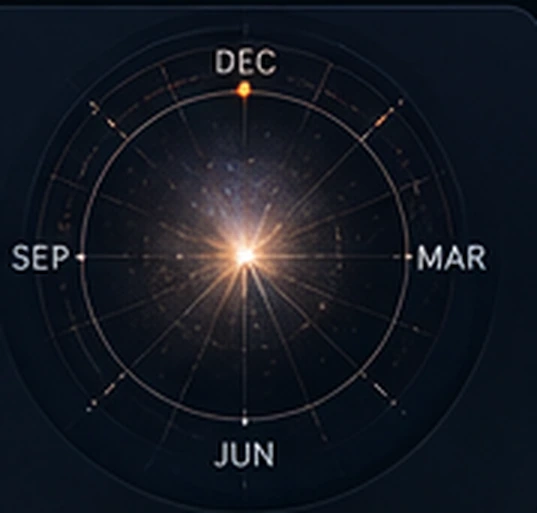 Illustration of a cosmic clock